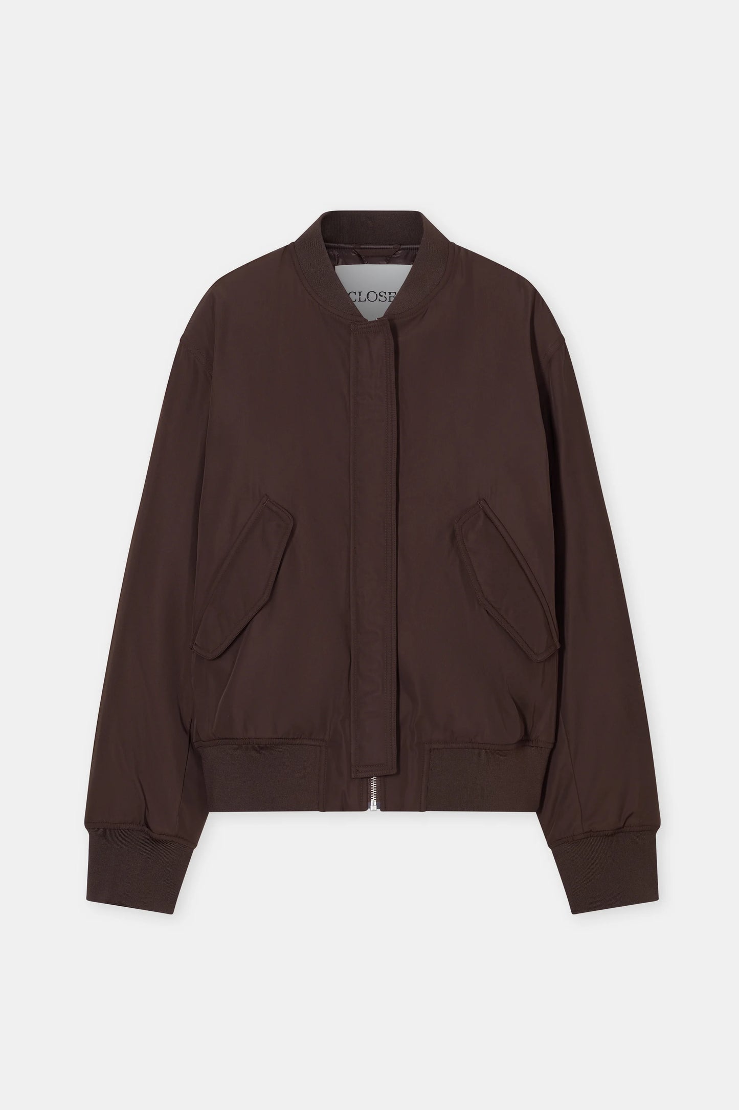 Closed Jacket Woman Blouson Mahagony Brown