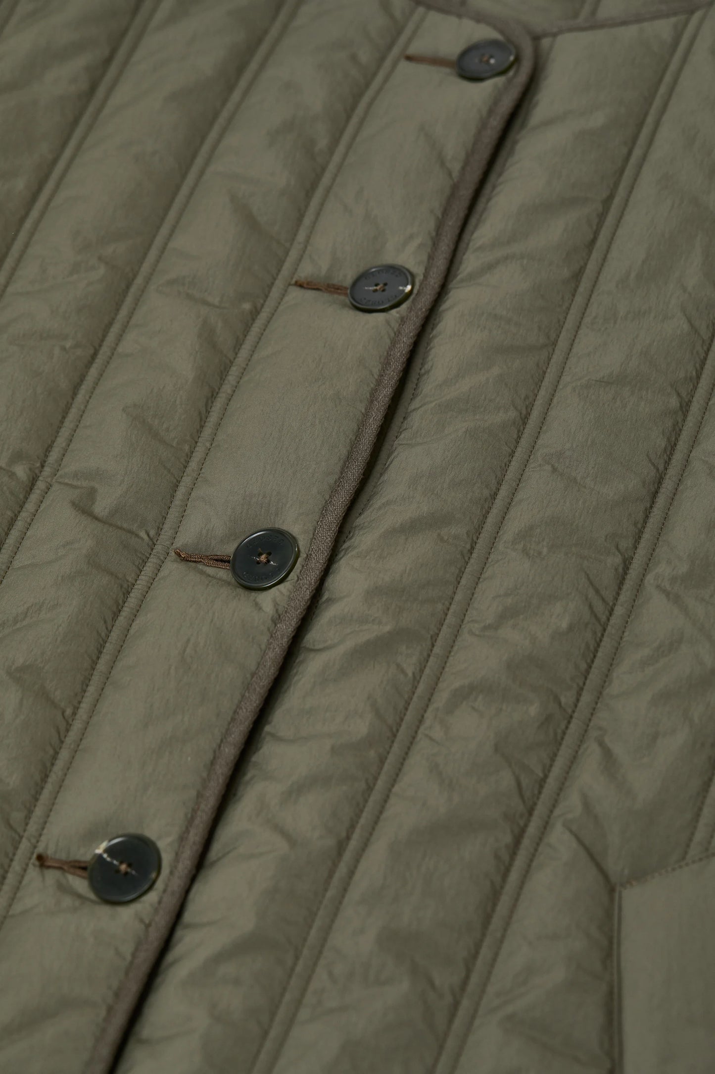 Closed Jacket Woman Quilted Forest Green