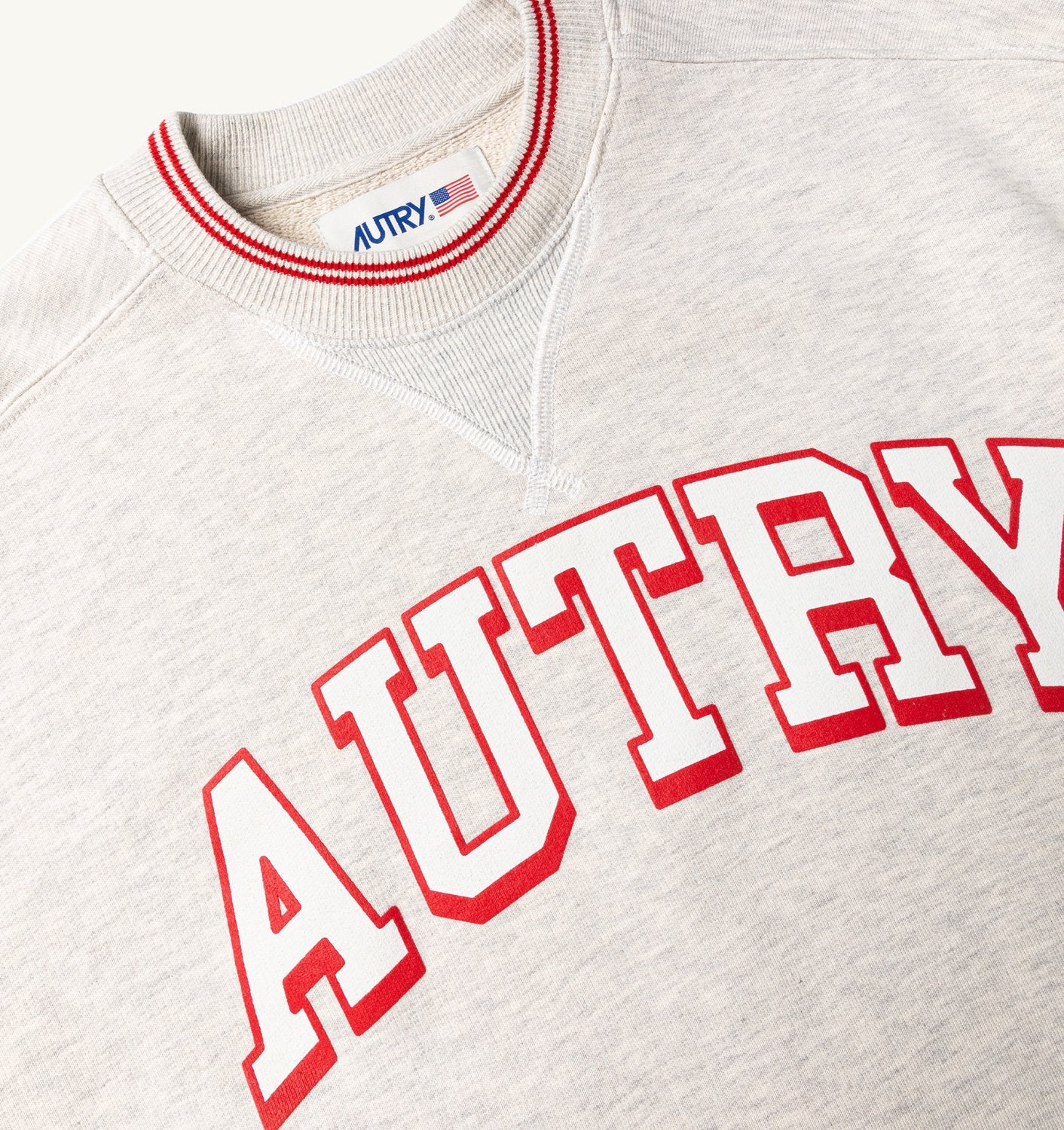 Autry Wear/Sweatsweater Woman Icon Long Sleeve Grey Melange