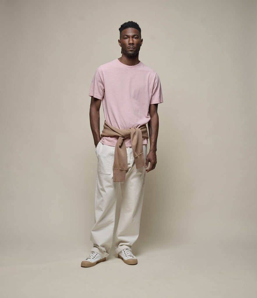 Merz b. Schawnen T-Shirt Man Cotton Faded Peach