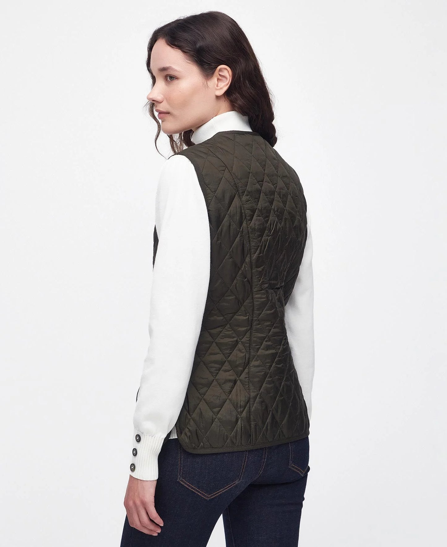 Barbour Liner Woman Flecce Betty Zip Olive