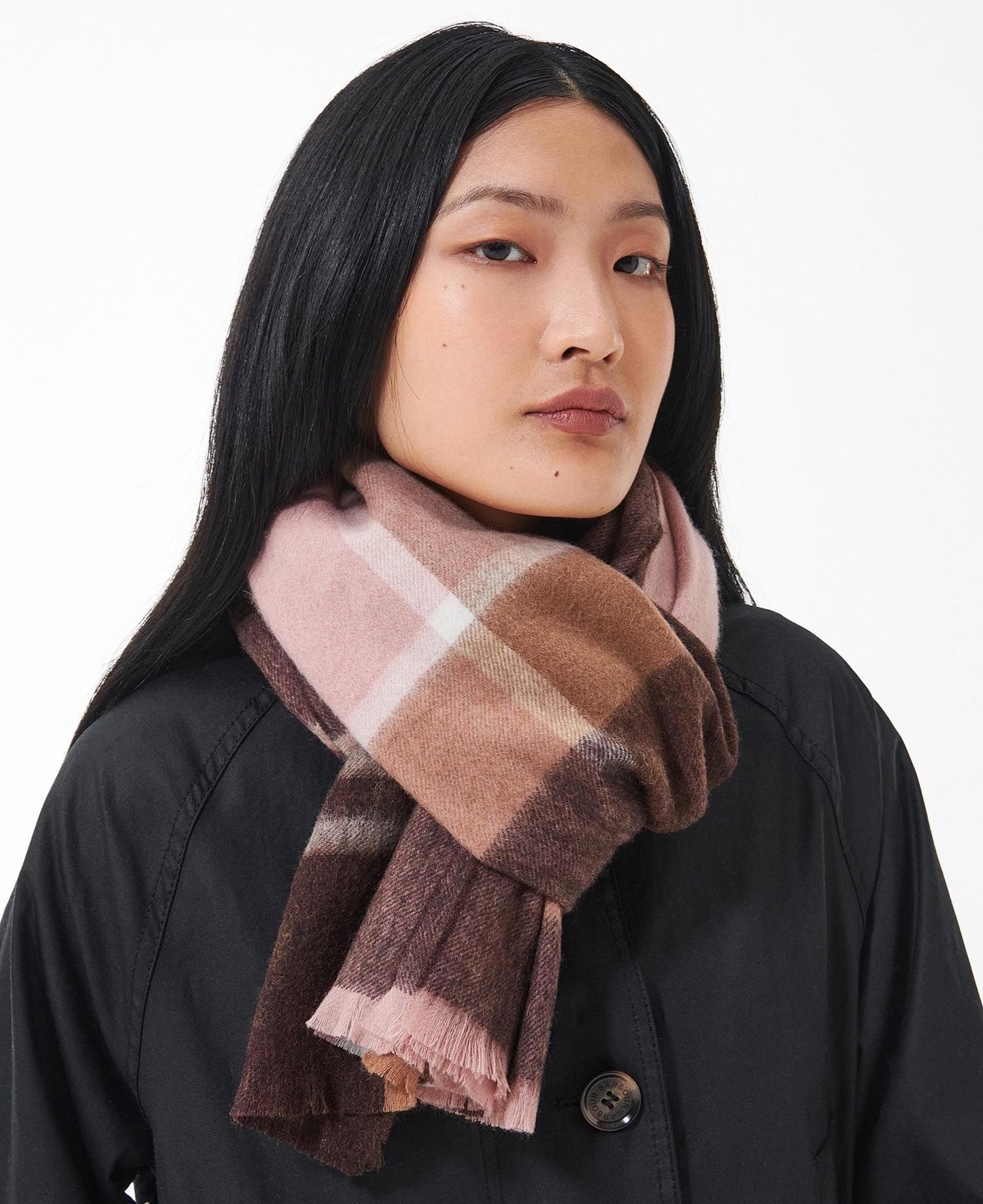 Barbour Scarf Rosefield Chocolate Tartan