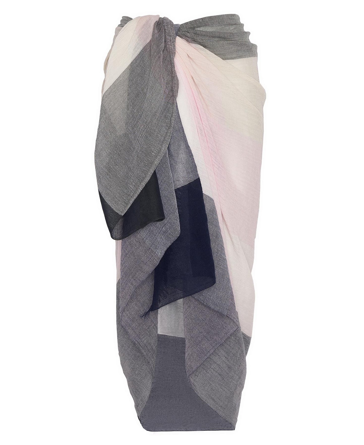 Barbour Scarf Woman Cranmoor Navy/Pink Lavender
