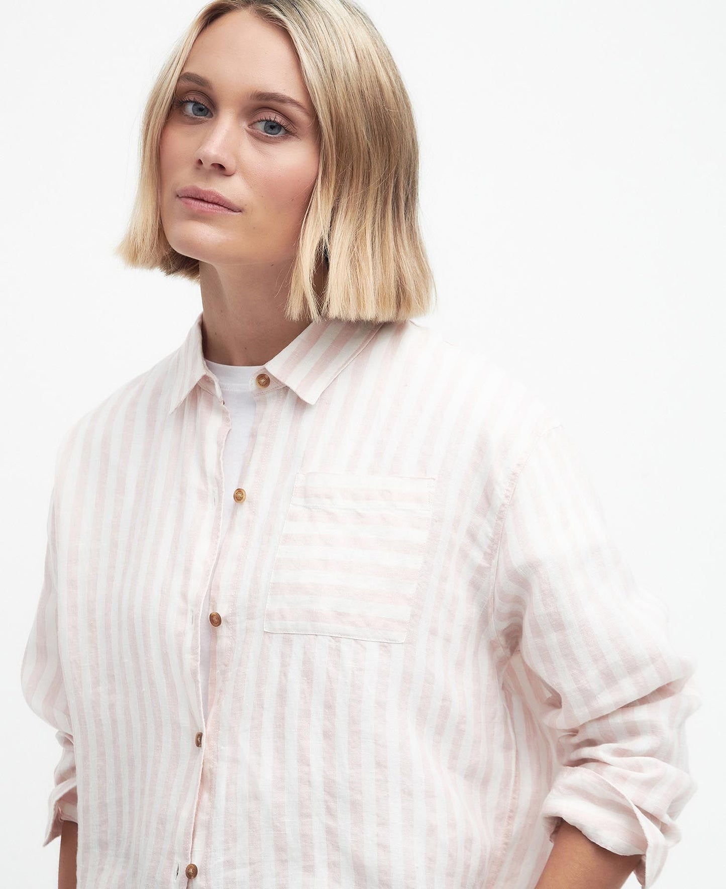 Barbour Shirt Woman Annie Primrose Pink