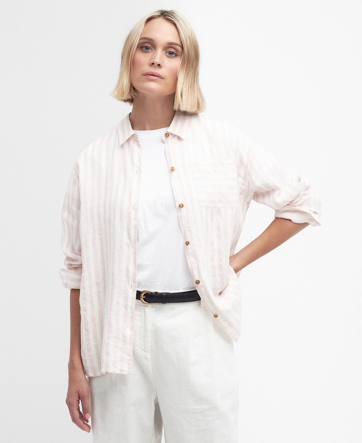 Barbour Shirt Woman Annie Primrose Pink