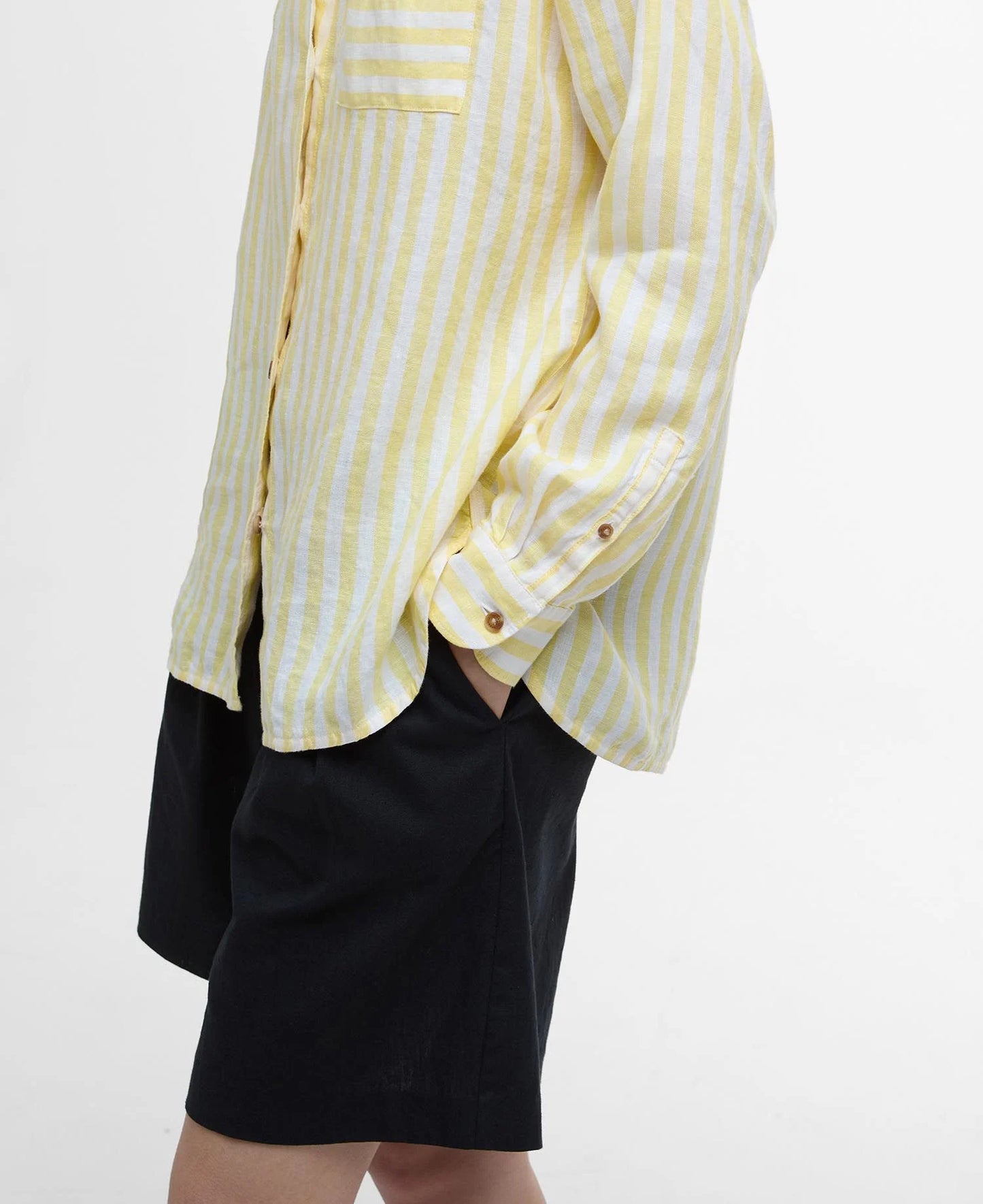 Barbour Shirt Woman Annie Sunray Yellow Stripes
