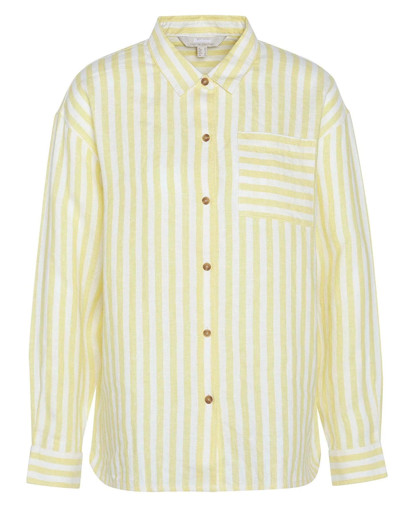 Barbour Shirt Woman Annie Sunray Yellow Stripes