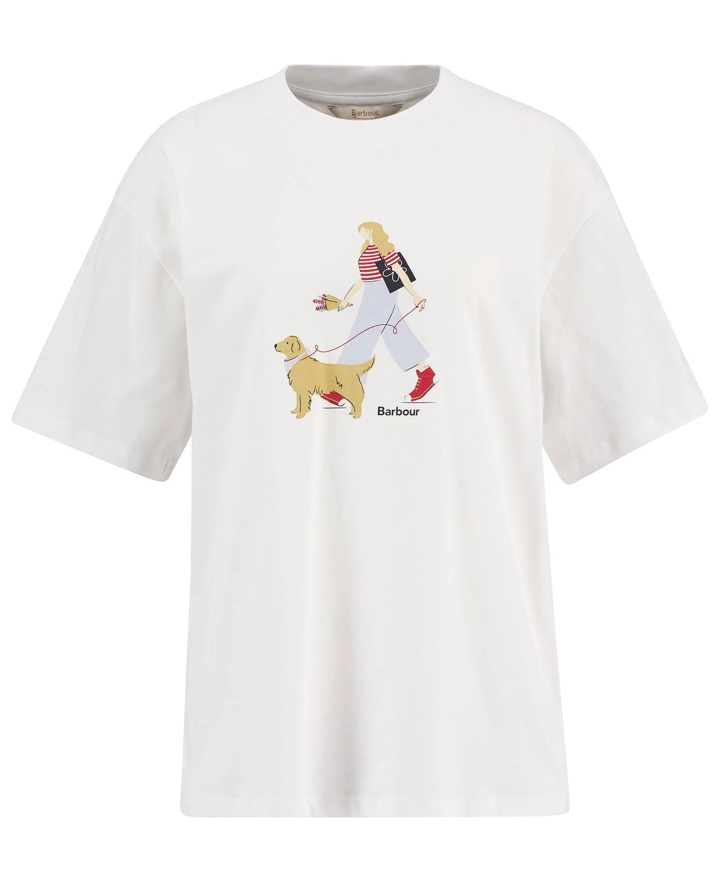 Barbour T-Shirt Woman Derwent White