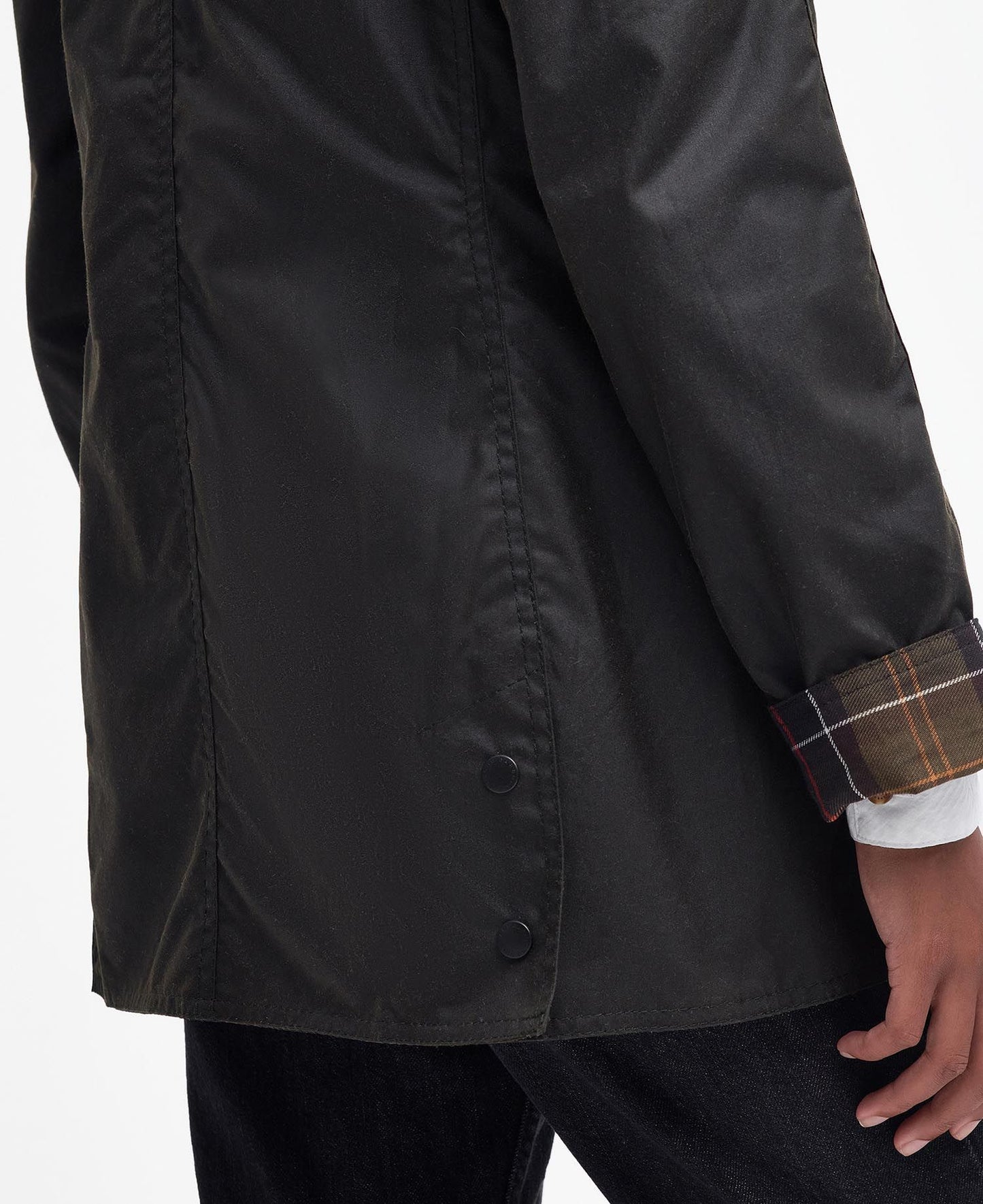 Barbour Jacket Woman Classic Beadnell Wax Olive