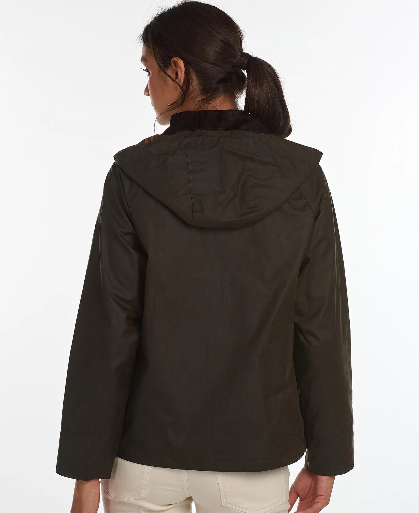 Barbour Jacket Woman Avon Wax Olive