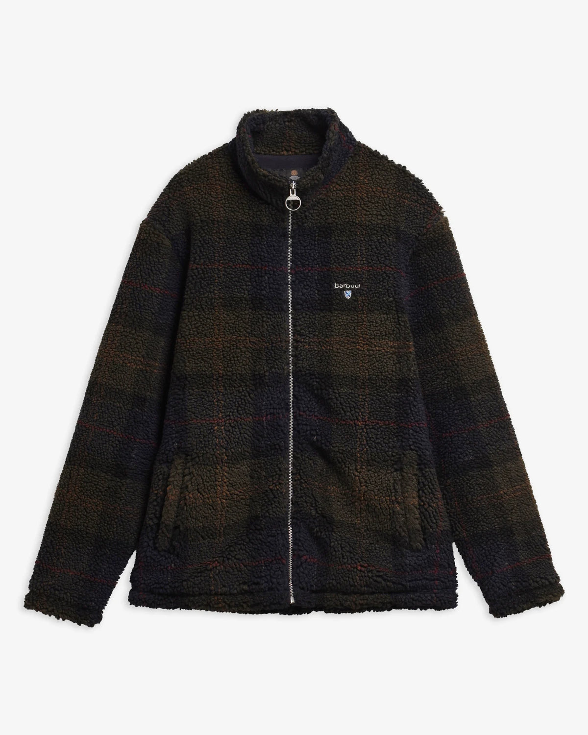 Barbour Jacket Man Tartan Fleece Zip