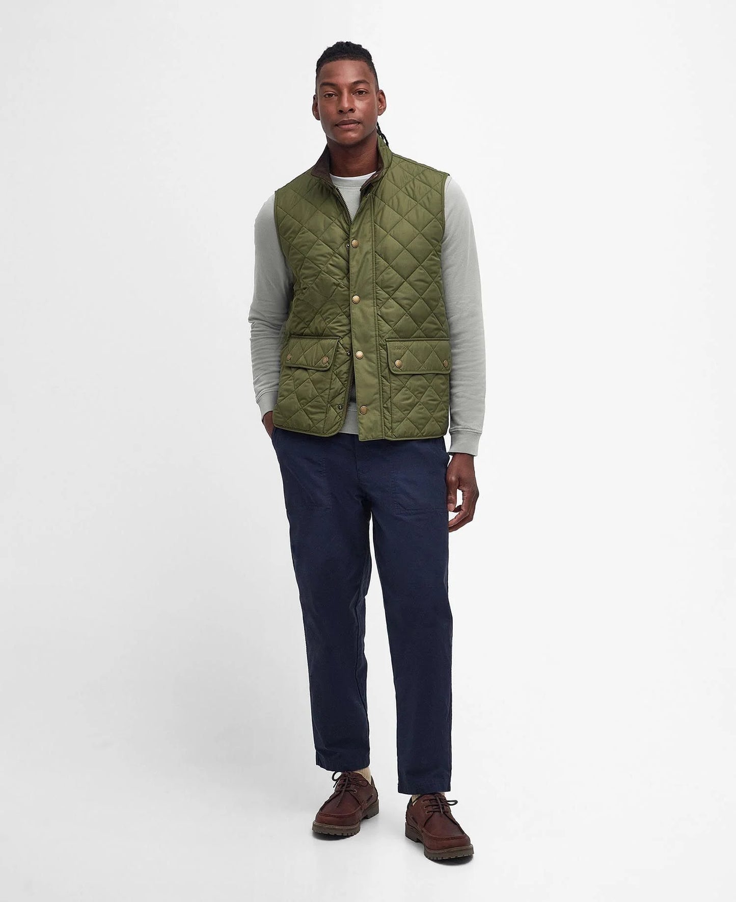 Barbour Jacket Man New Lowerdale DK Moss