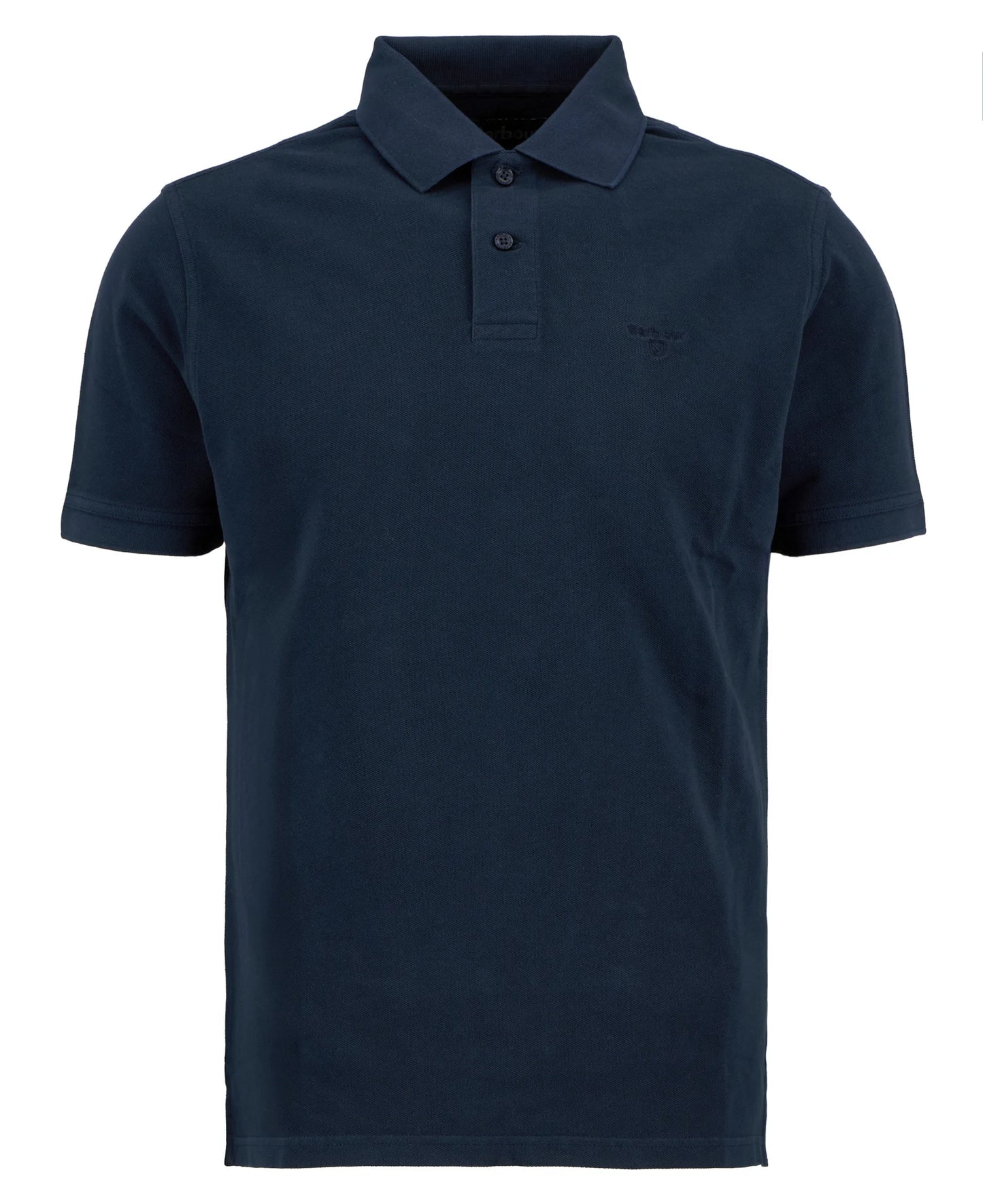 Barbour T-Shirt Man Polo Washed Tartan Navy