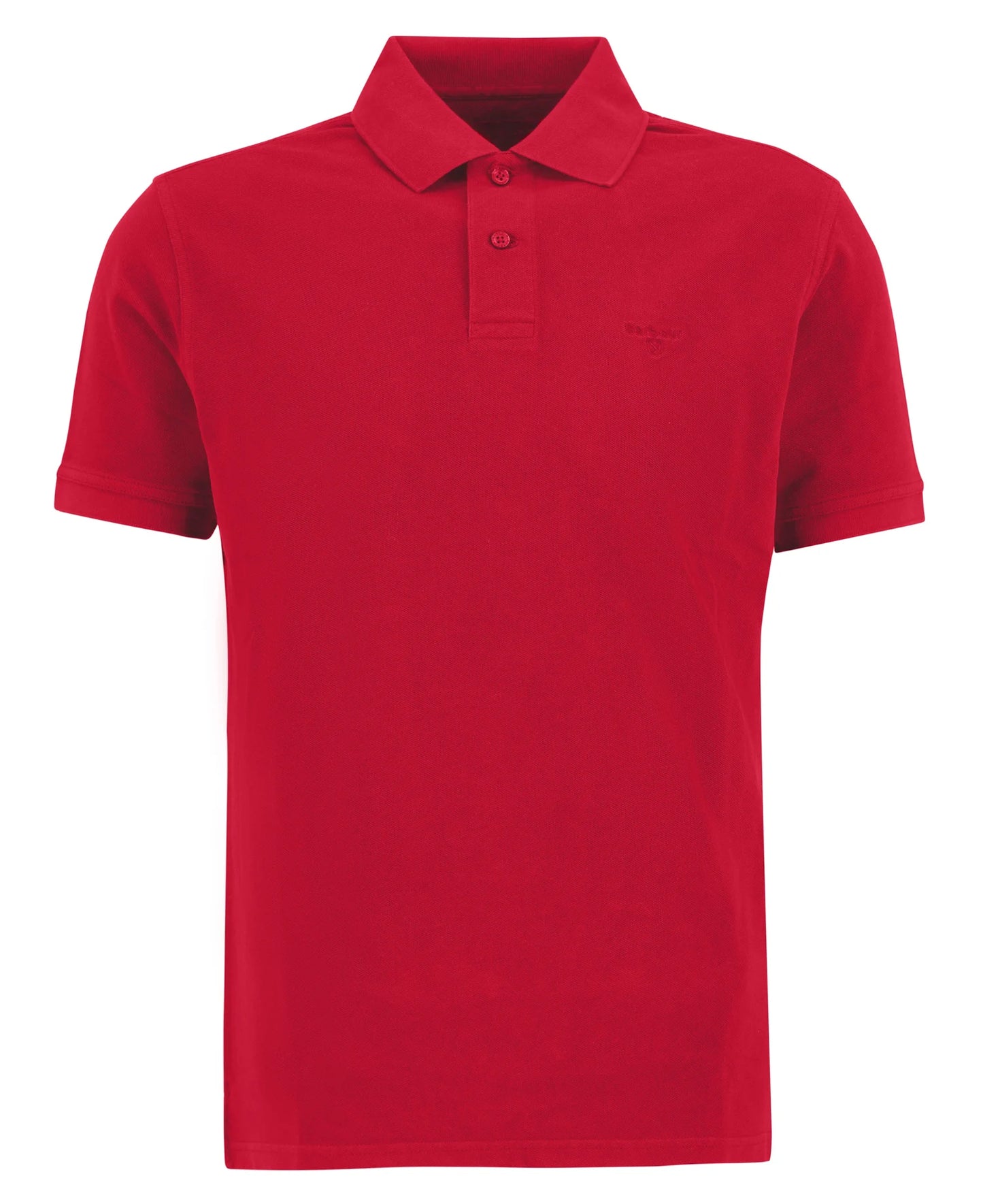 Barbour T-Shirt Man Polo Washed Red