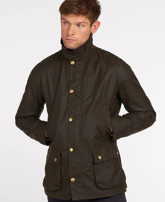 Barbour Jacket Man Ashby Wax Olive