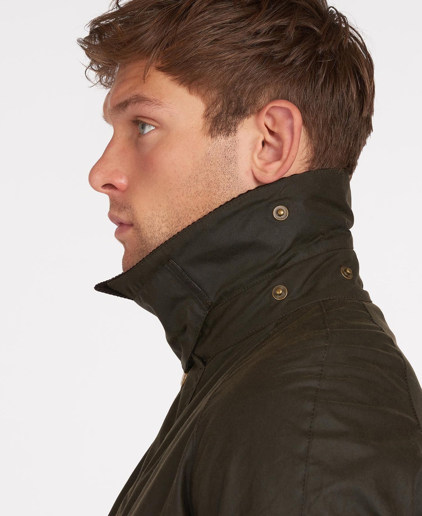 Barbour Jacket Man Ashby Wax Olive