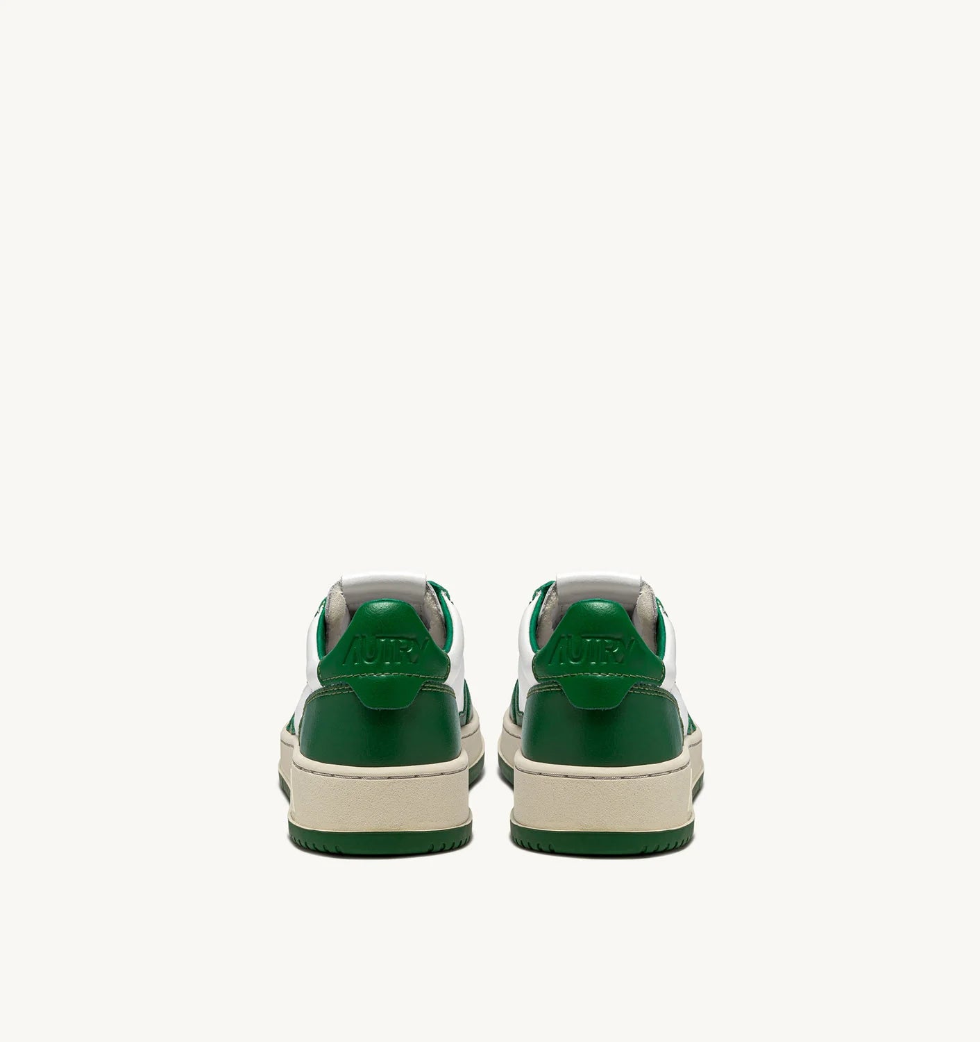 Autry WB03 White/Green Bicolor Sneakers