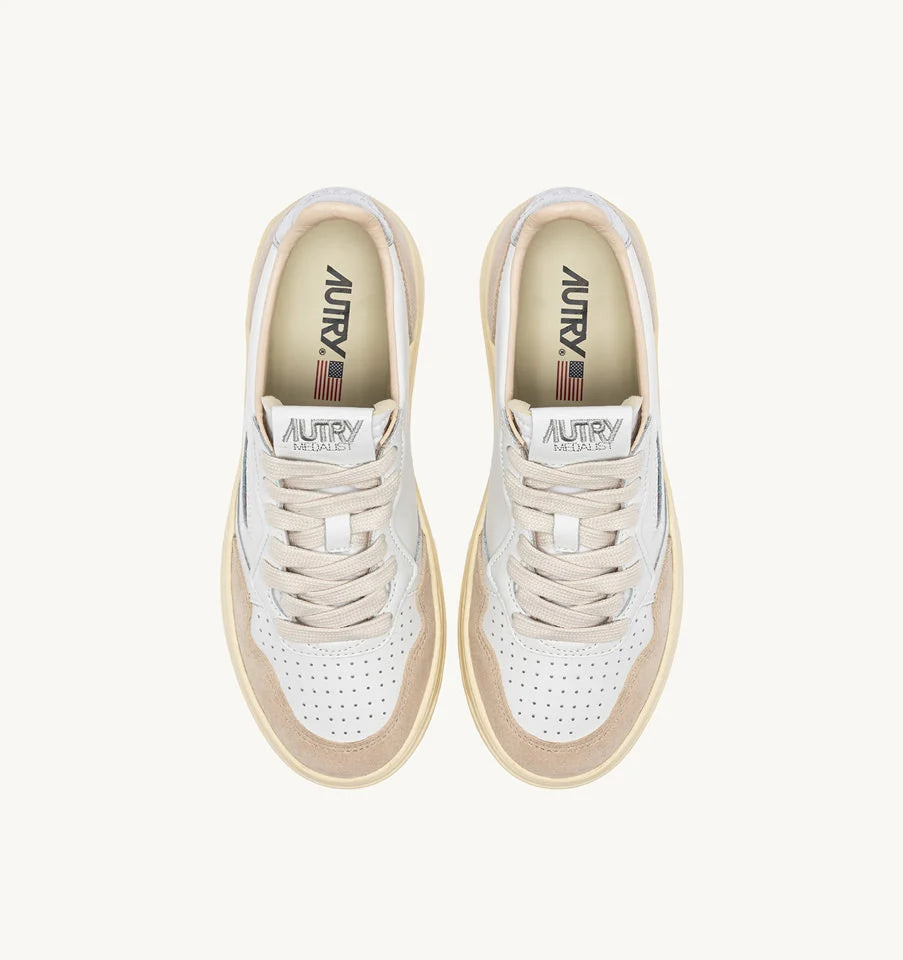 Autry LS74 White/Silver sneakers