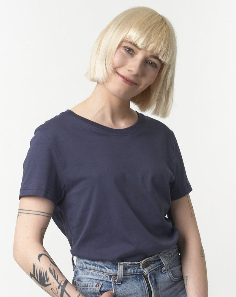 Merz b. Schawnen T-Shirt Woman Classic Denim Blue