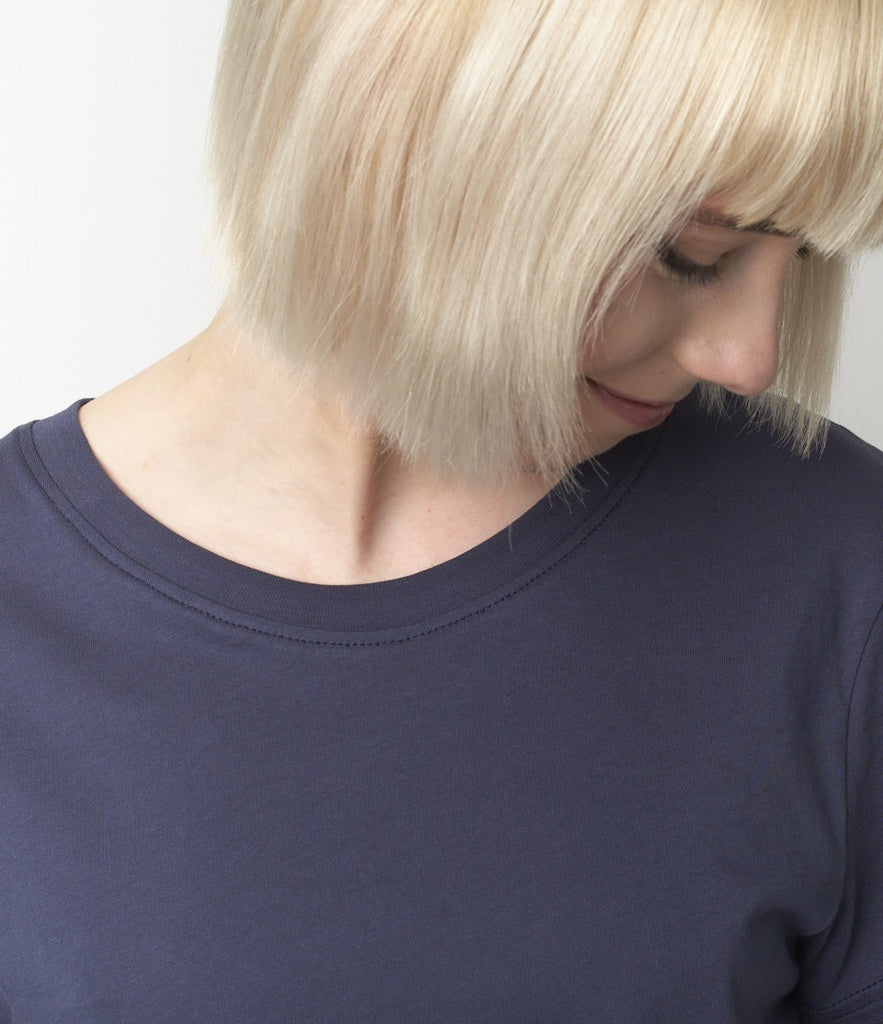 Merz b. Schawnen T-Shirt Woman Classic Denim Blue