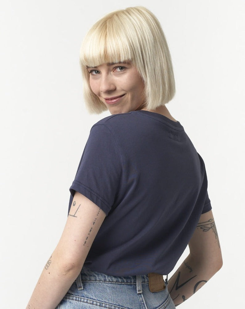 Merz b. Schawnen T-Shirt Woman Classic Denim Blue