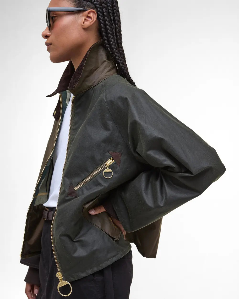 Barbour Jacket Woman Arlene Wax Beech/Ancient Tartan