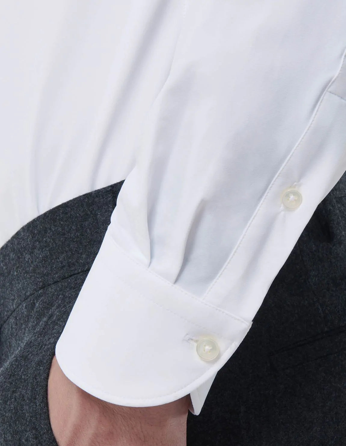 Xacus Shirt Man Twill French Collar White