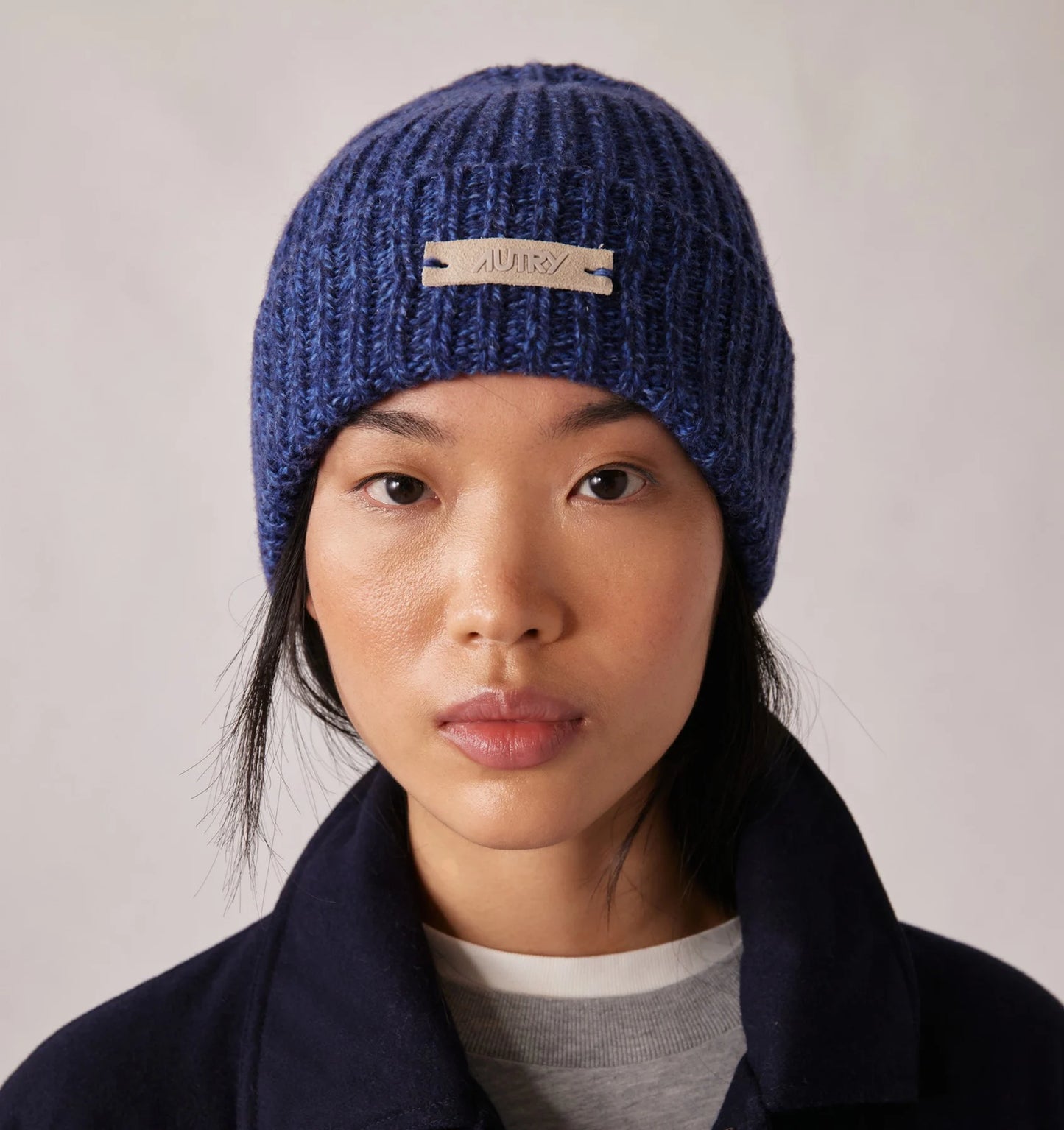 Autry Wear/Beanie Main Unisex Knit Blue