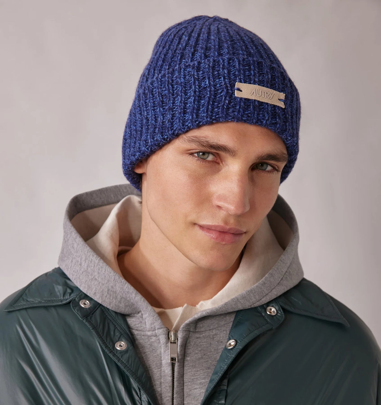 Autry Wear/Beanie Main Unisex Knit Blue