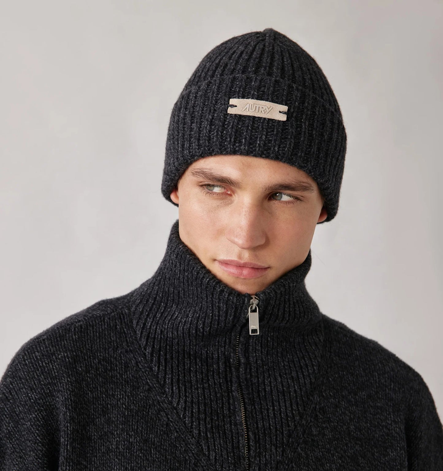 Autry Wear/Beanie Main Unisex Knit Black