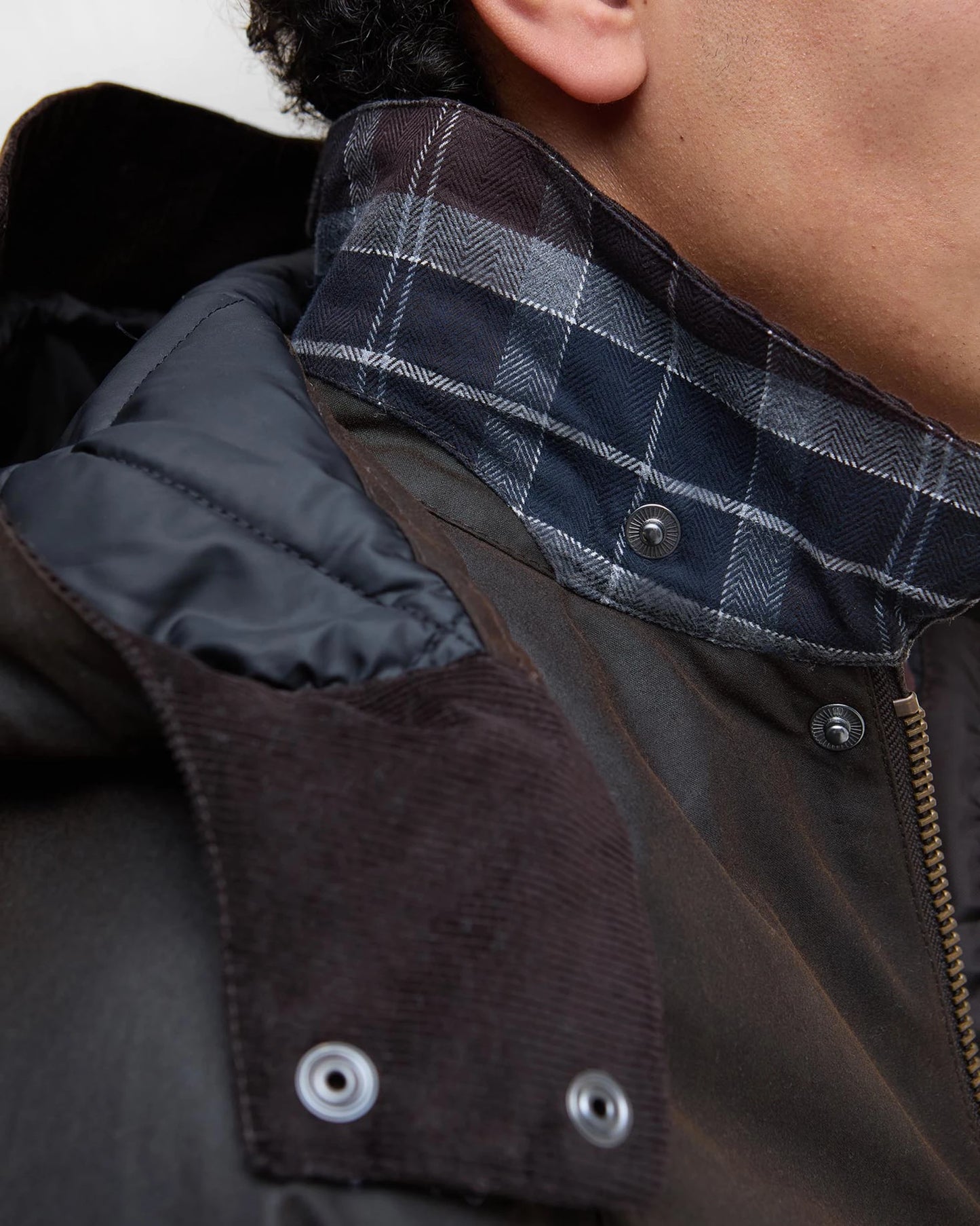 Barbour Jacket Man Modern Beaufort Wax Dark Brown