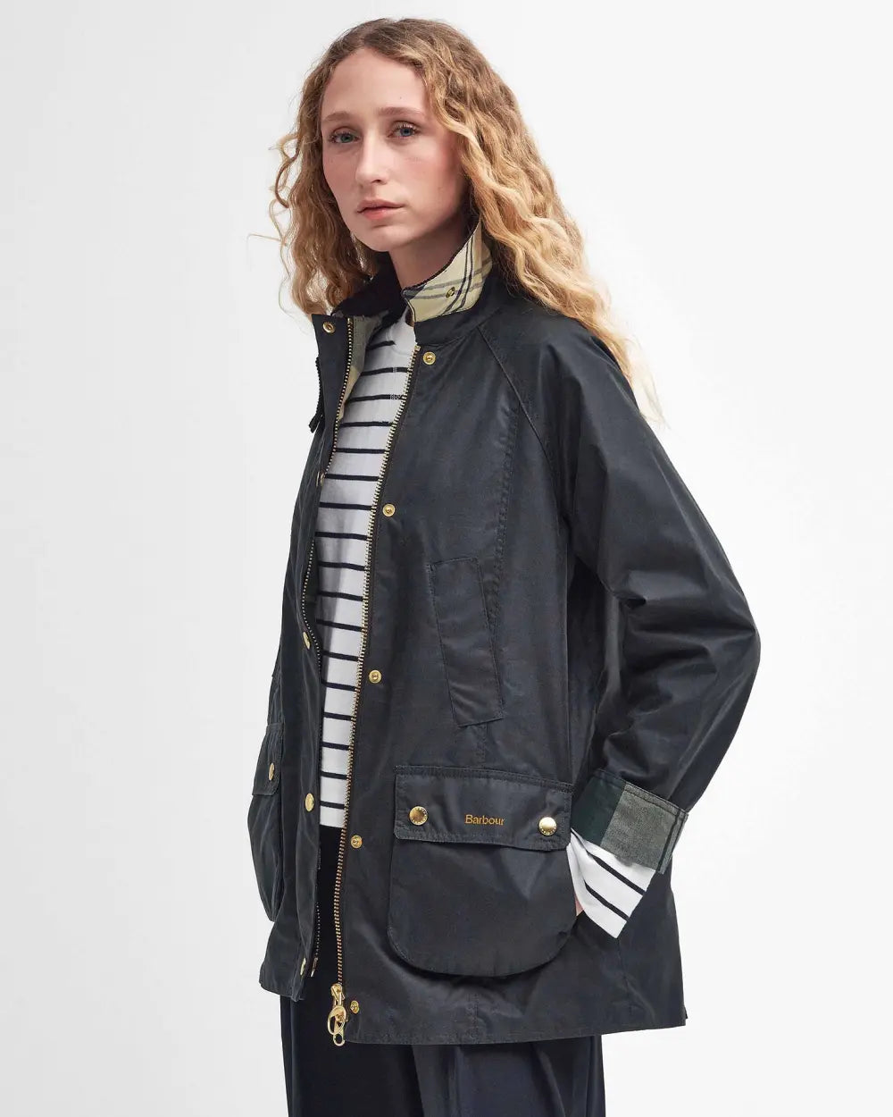 Barbour Jacket Woman Modern Beadnell Wax Sage