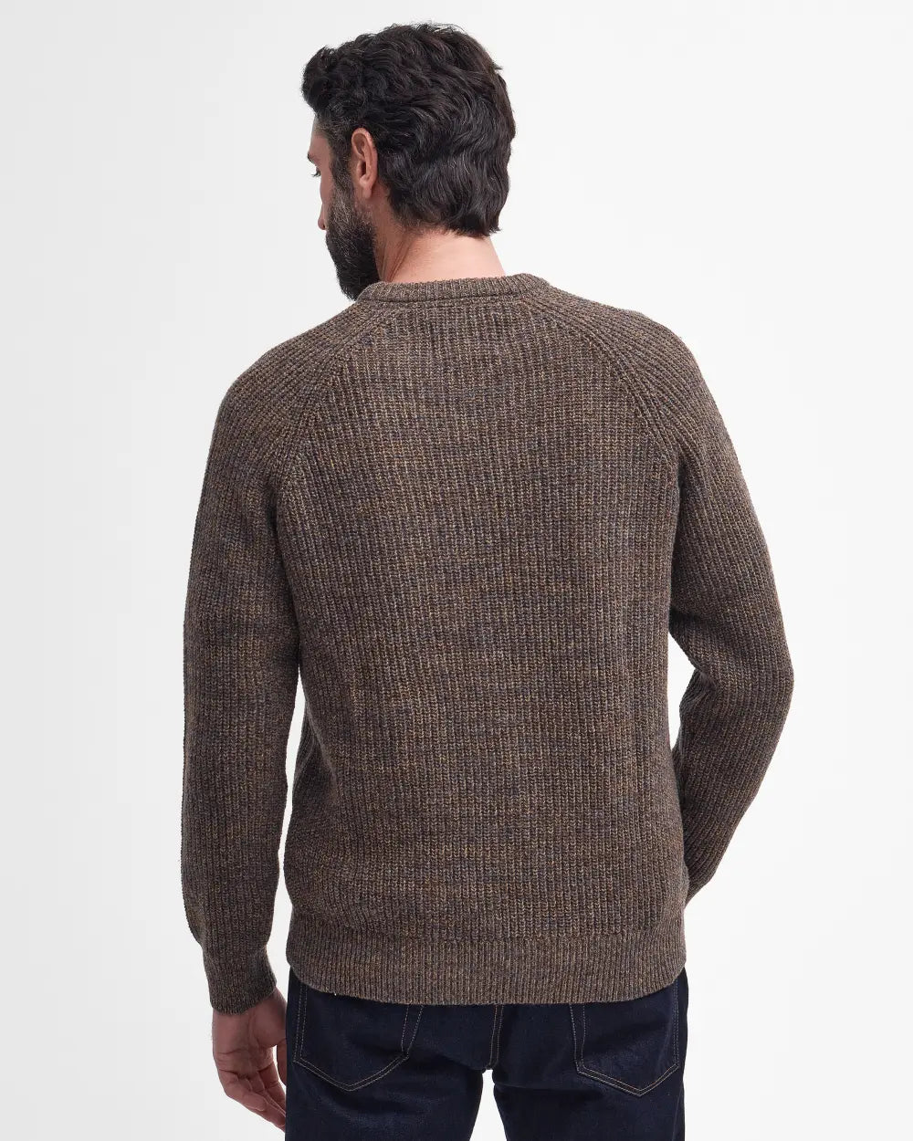 Barbour Sweater Man Horseford Sandstone