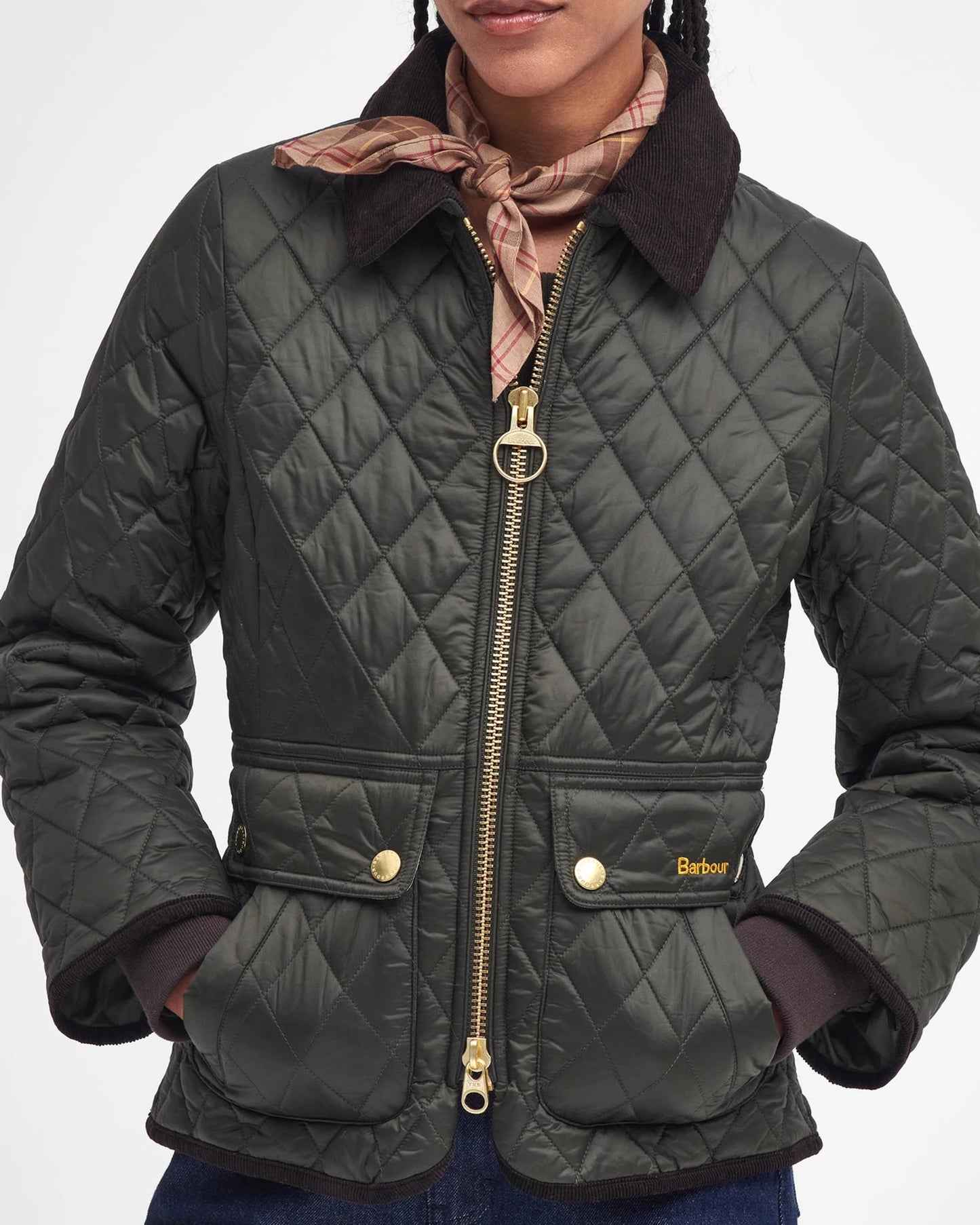 Barbour Jacket Woman Beadnell Quilt Sage