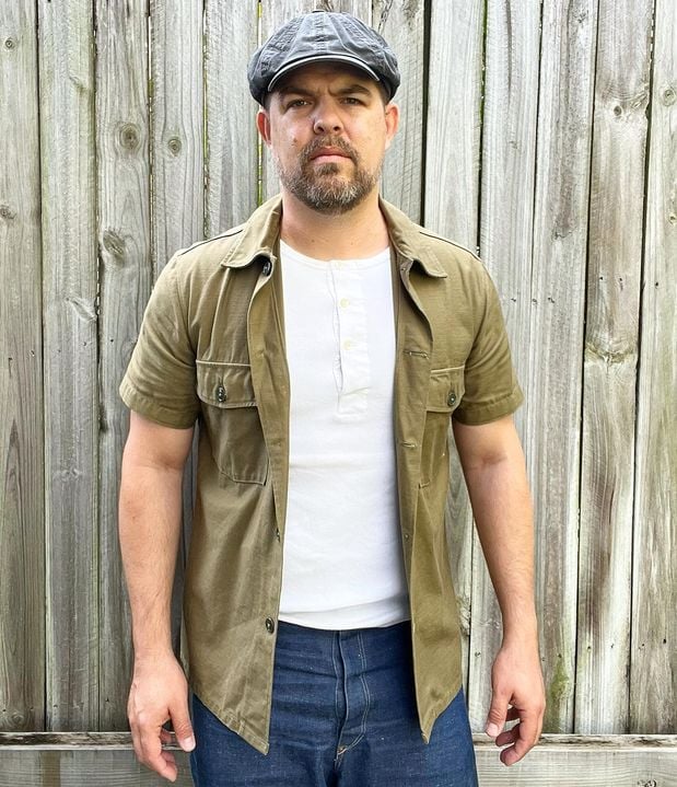 Merz b. Schawnen Shirt Man Loopwheeled Henley