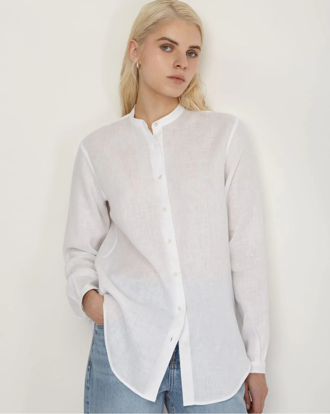 Xacus Shirt Woman Stretch White
