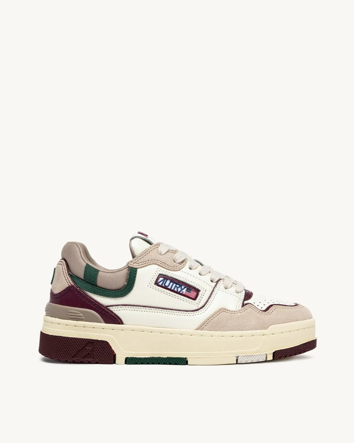 Autry MC09 White/Burgundy Clc sneakers