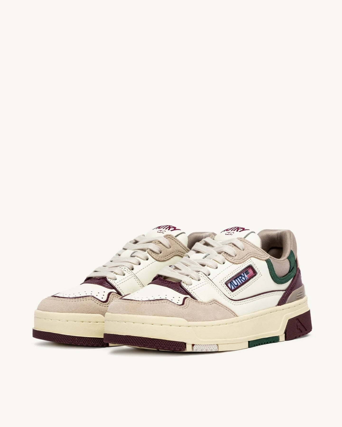 Autry MC09 White/Burgundy Clc sneakers