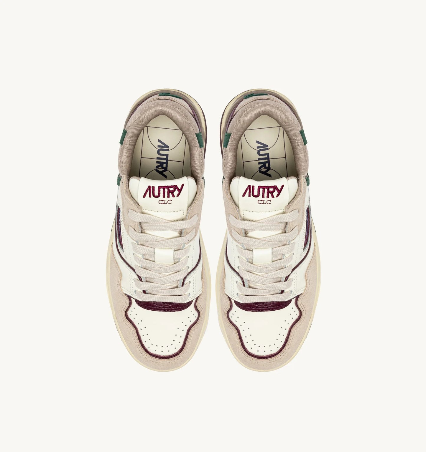 Autry MC09 White/Burgundy Clc sneakers
