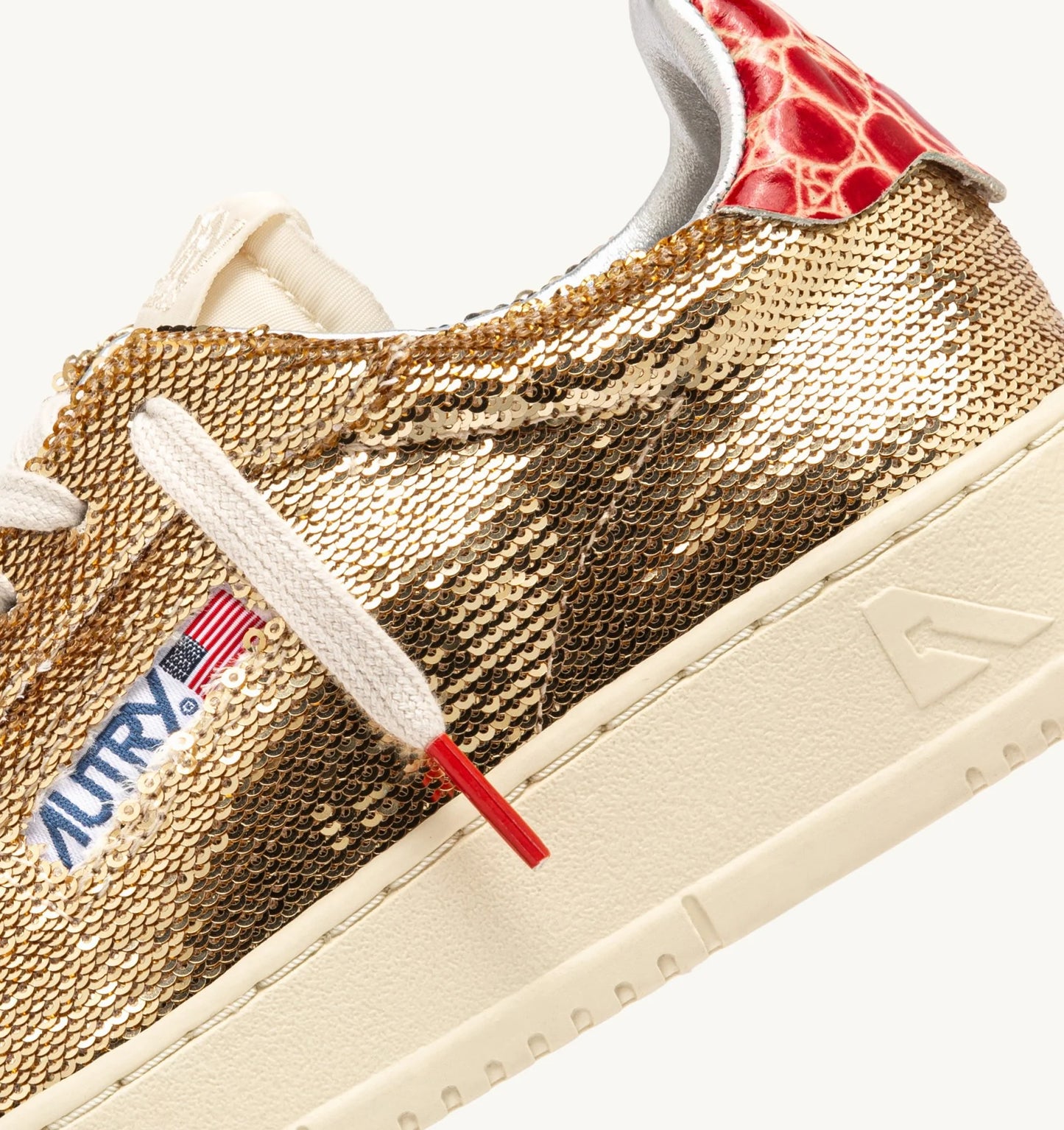 Autry TI03 Sparkling Sneakers Platinum