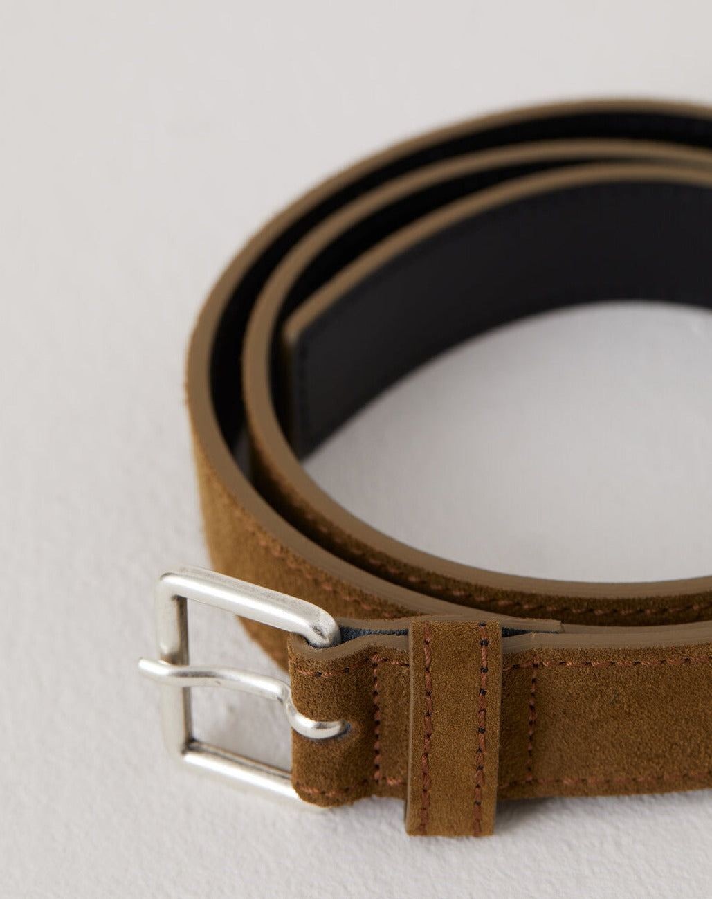 Closed Belt Man Brown Khaki