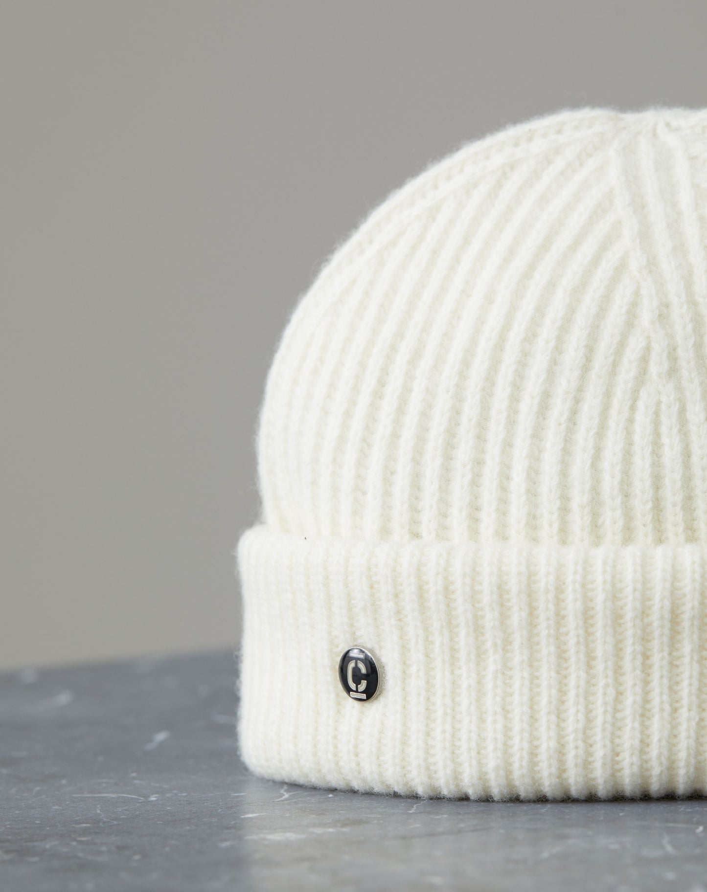 Closed Hat Sailor Beanie Ivory