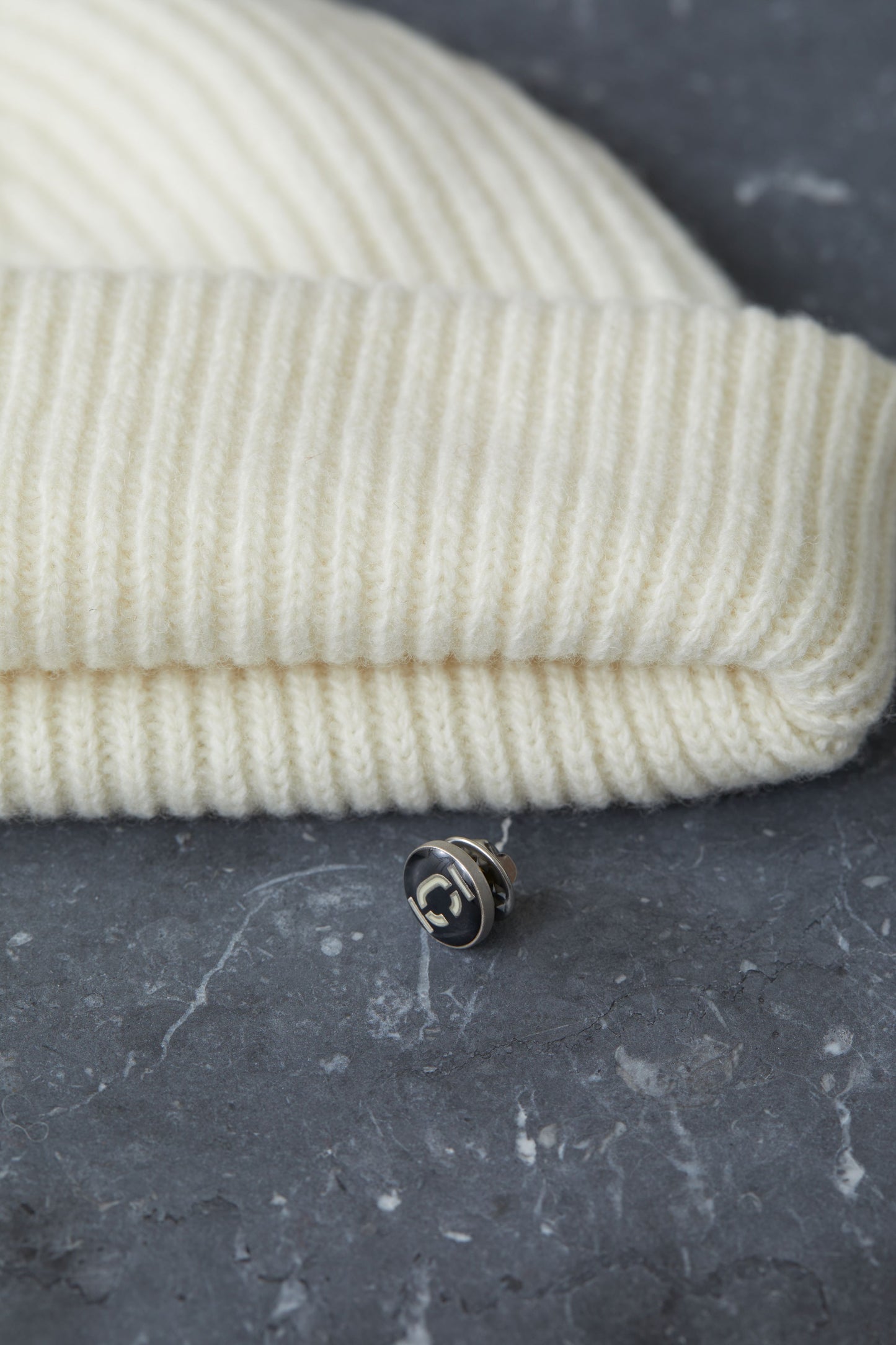 Closed Hat Sailor Beanie Ivory