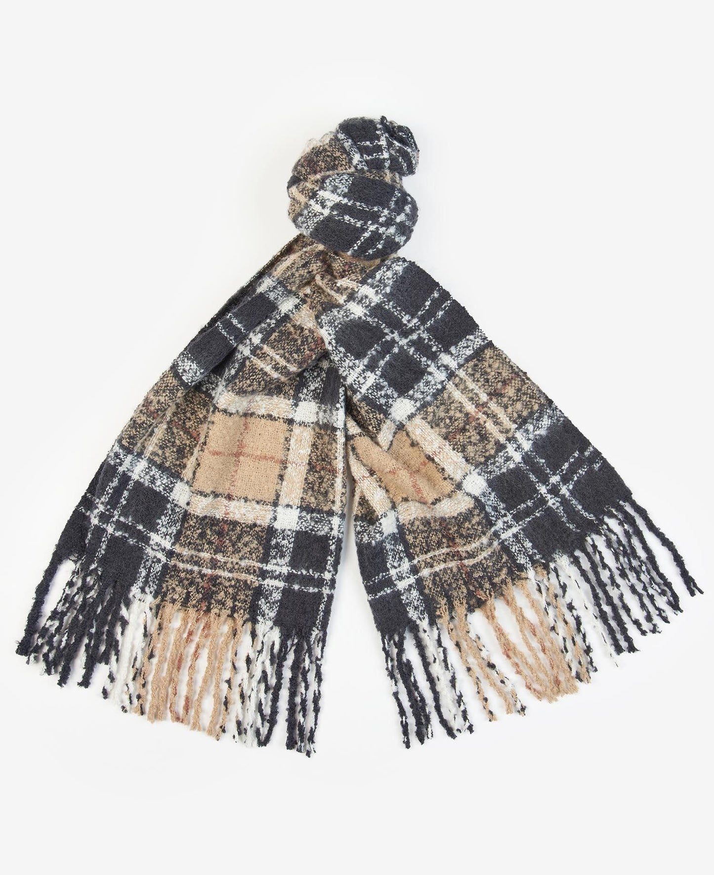 Barbour Scarf & Beanie Gift Saltburn Rosewood