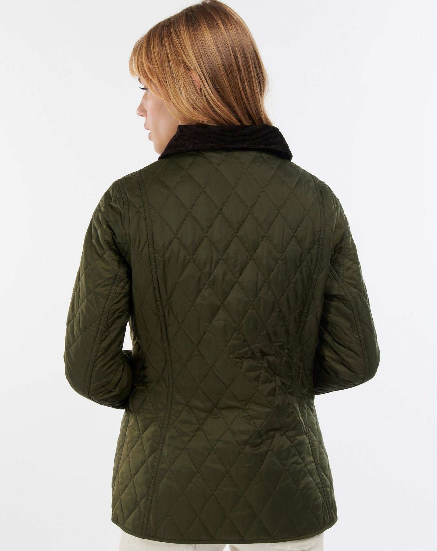 Barbour Jacket Woman Annandale Quilt Olive