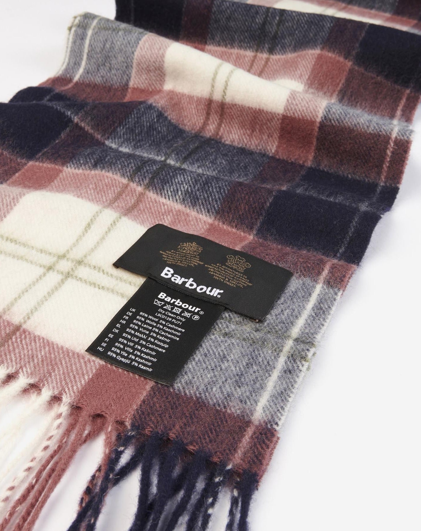 Barbour Scarf Hailes Midnight Berry
