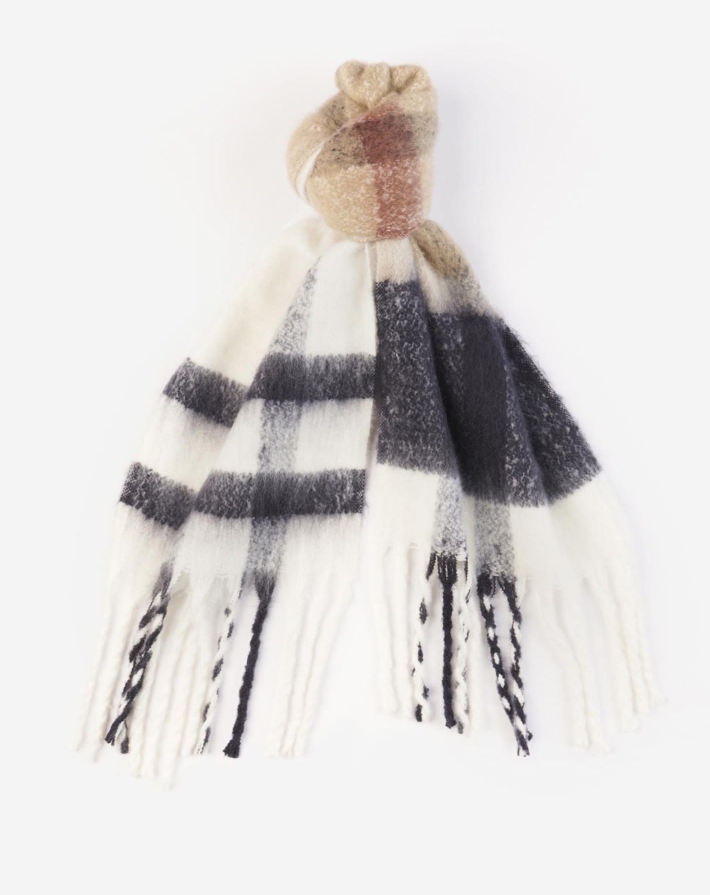 Barbour Scarf Isla Tartan Boucle Rosenwood