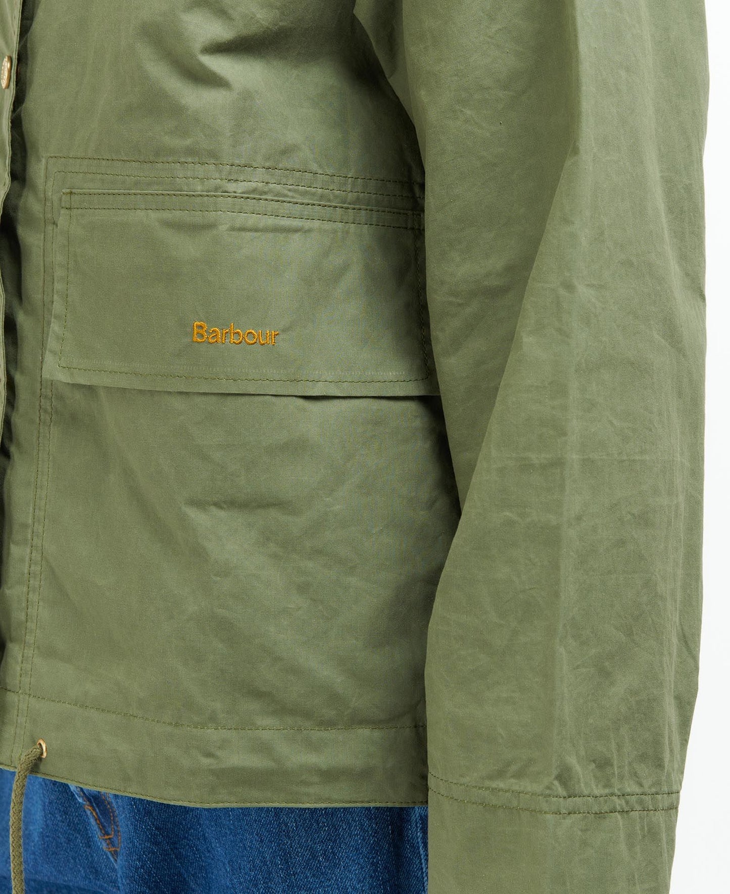 Barbour Jacket Woman Nith Showerproof Green Ancient