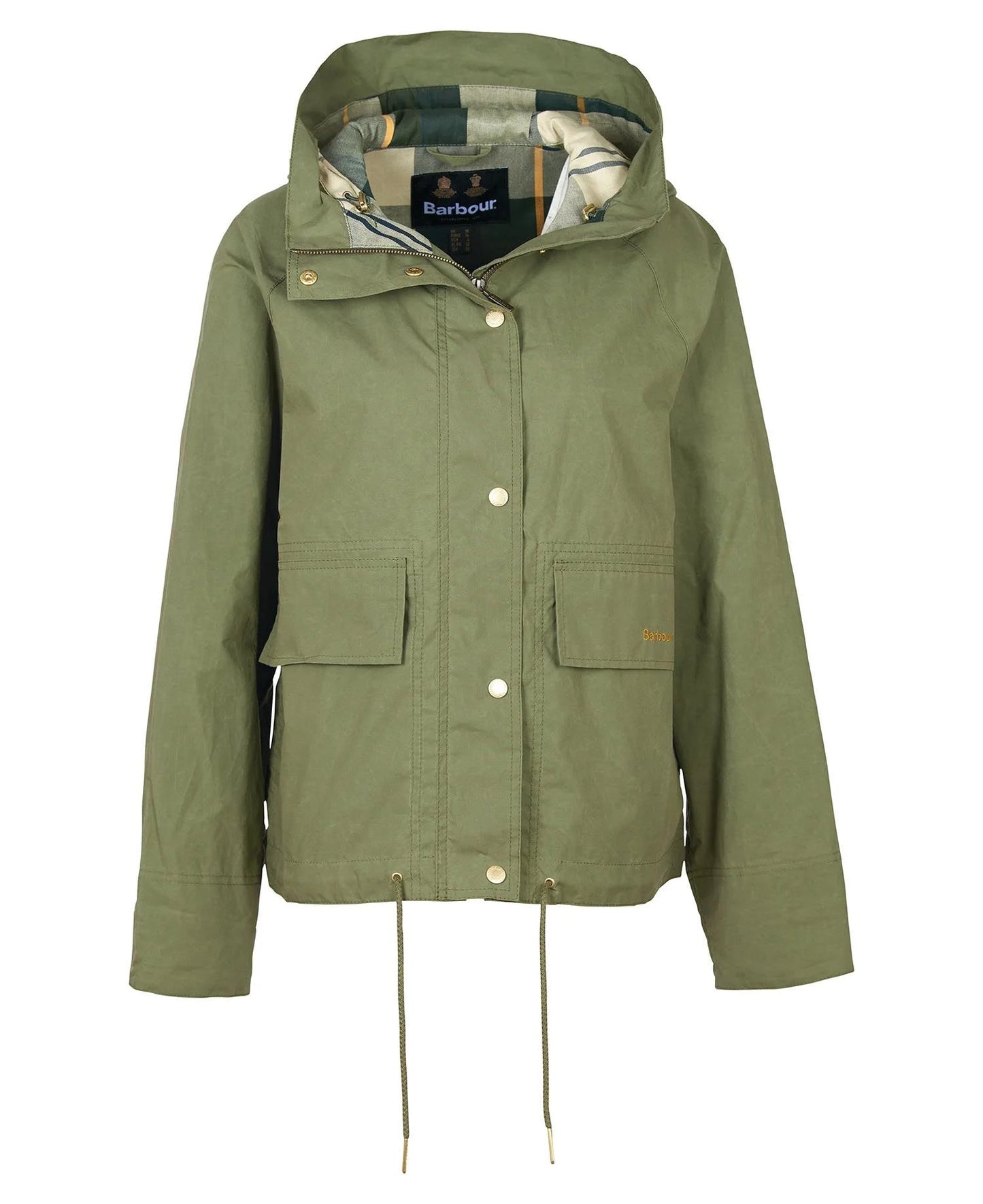 Barbour Jacket Woman Nith Showerproof Green Ancient