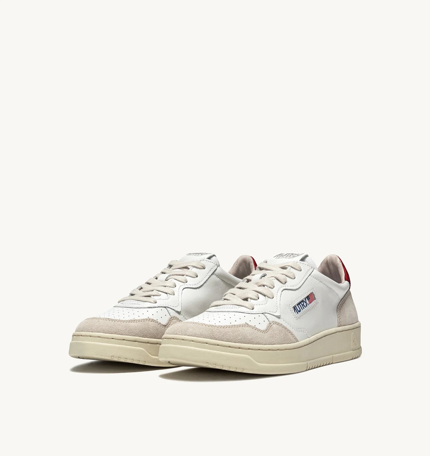 Autry LS43 White/Red Sneakers